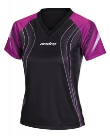 andro TALOS Women V-Neck black/magenta