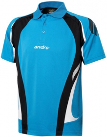 andro Polo PONCA Blue/Blk 100% Polyester IndoorDRY