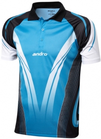 andro Polo TAJO Blue/Black 100% Polyester IndoorDRY
