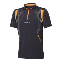 andro Polo Kaga Grey /Orange 100% Polyester IndoorDRY