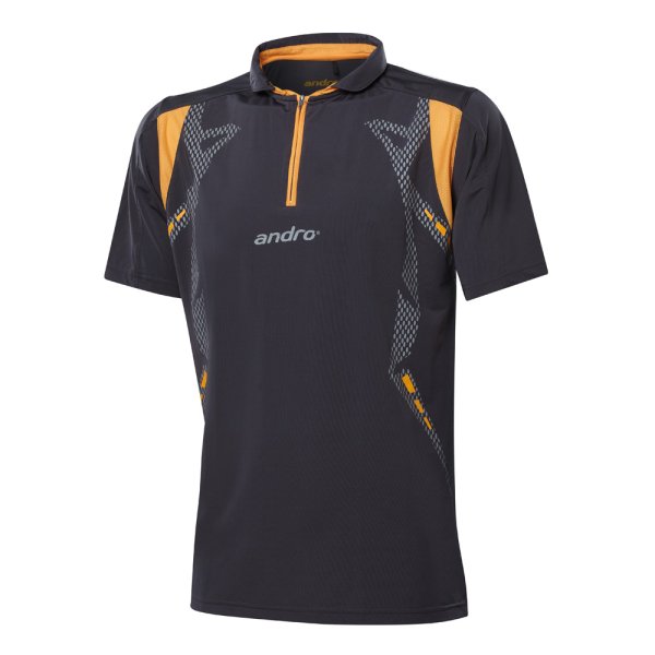andro Polo Kaga Grey /Orange 100% Polyester IndoorDRY