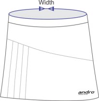 andro SEKKA skirt darkblue / white