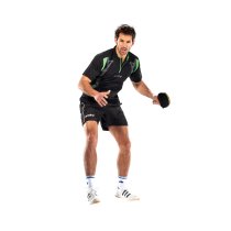 andro Polo Kaga Black /Green 100% Polyester IndoorDRY