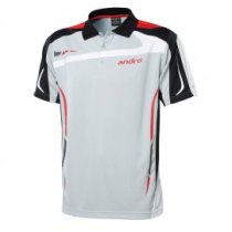 andro Polo Agus Grey/Red 100% Polyester IndoorDRY