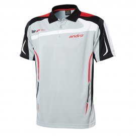 andro Polo Agus Grey/Red 100% Polyester IndoorDRY