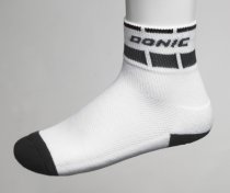 Donic Table Tennis Sock Short, Alassio - White / Blk