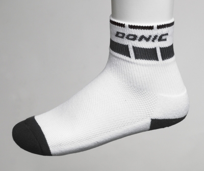 Donic Table Tennis Sock Short, Alassio - White / Blk