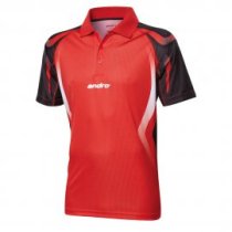 andro Polo Netis Red/Black 100% Polyester IndoorDRY