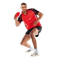 andro Polo Netis Red/Black 100% Polyester IndoorDRY