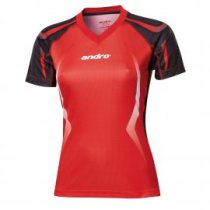 andro Polo Netis Women V-Neck Red