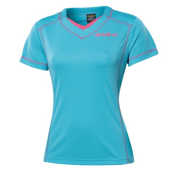 andro Kosei Women V-Neck Turquise/Pink
