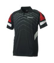 Donic Polo Shirt Force Blk /Red 100% Polyester Drilite