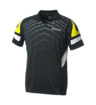 Donic Polo Shirt Force Blk /Yell 100% Polyester Drilite