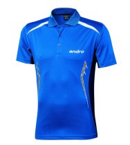 andro Polo Navas blue/darkblue/gold 100% IndoorDRY