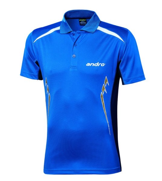 andro Polo Navas blue/darkblue/gold 100% IndoorDRY