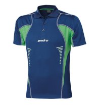 andro Polo Lasca Azure Blue/Green 100% Polyester IndoorDRY