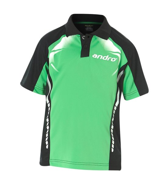 andro Polo Deimos Green/Blk 100% Polyester IndoorDRY