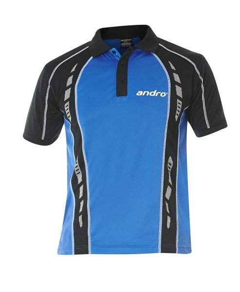 andro Polo Mago Blue/blk 100% Polyester IndoorDRY