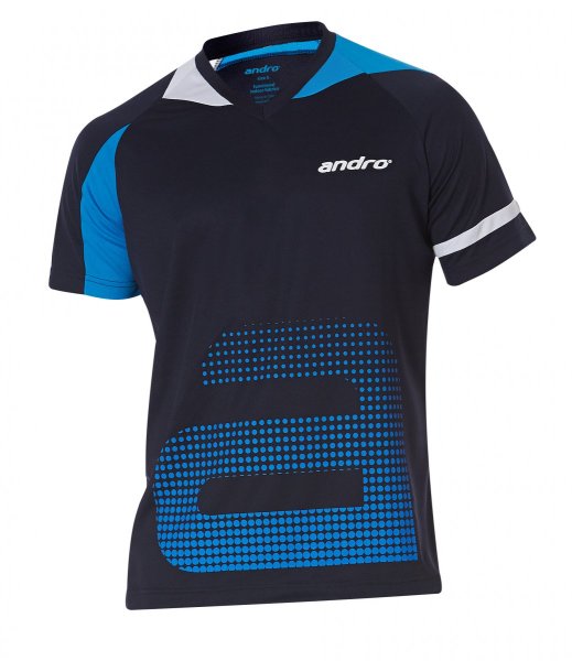 andro T-Shirt Yari nightblue/deepsea 100% Polyester"