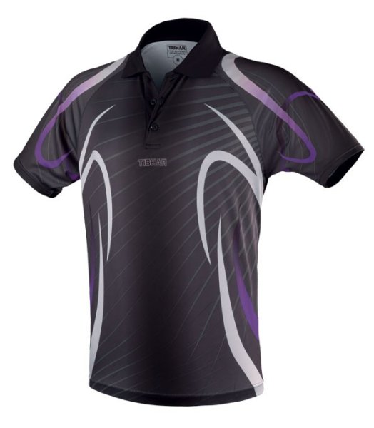 TIBHAR BEAT SHIRT Blk/Purple 100% Polyester