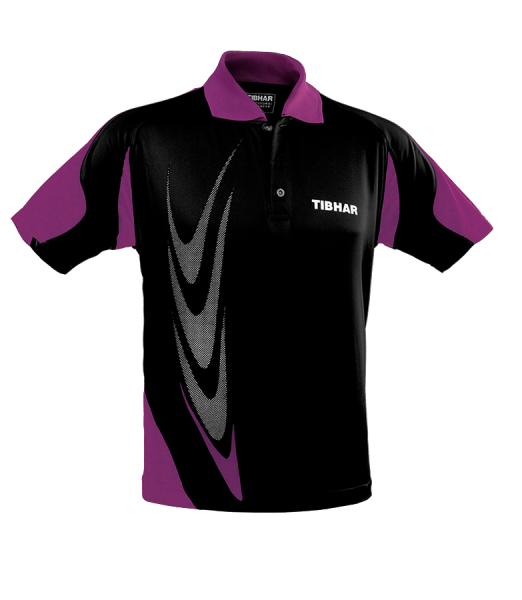 TIBHAR Boomerang SHIRT Blk/Purple 100% Polyester