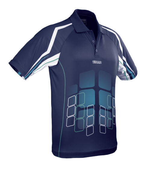 TIBHAR Cube SHIRT Navy/Blue 100% Polyester