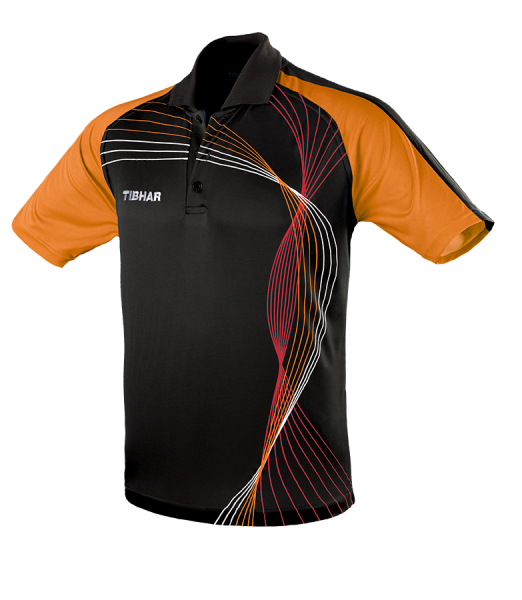 TIBHAR SHIRT JAZZ Blk/Orange 100% Polyester