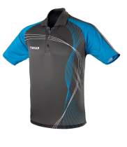 TIBHAR SHIRT JAZZ Grey/Turquoise 100% Polyester