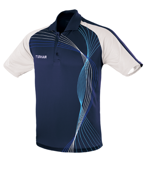 TIBHAR SHIRT JAZZ Navy/White 100% Polyester