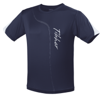 Tibhar T-Shirt SEAM Navy/White 100% Polyester″