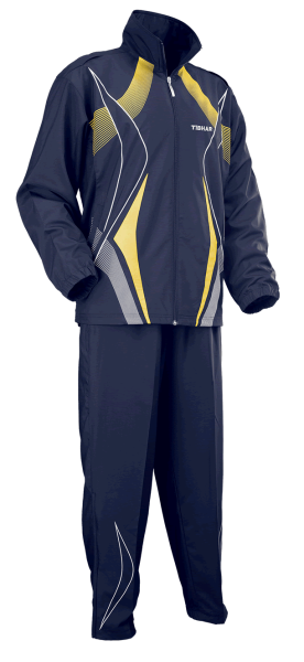 Tibhar Tracksuit Race Complete Navy/Yellow