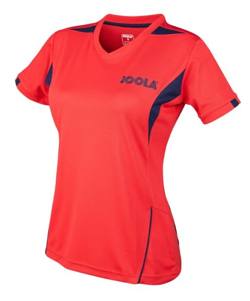 JOOLA SHIRT LADY FALK, Red 100% Polyester