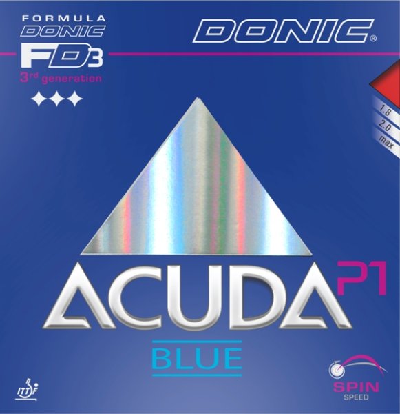 Donic Acuda Blue P1 - extreme grip for Plastic Ball