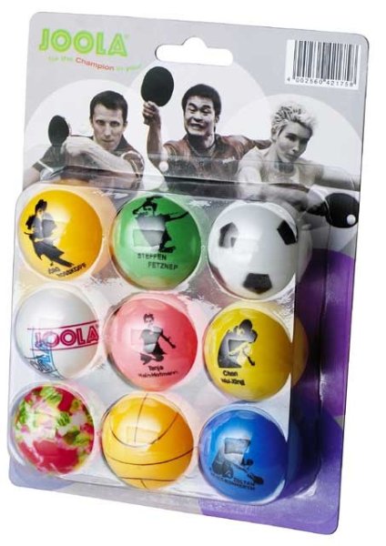 Joola Fan Table Tennis fun Balls, pack of 9