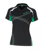 andro Polo Arakis Women Blk/Green 100% Polyester IndoorDRY
