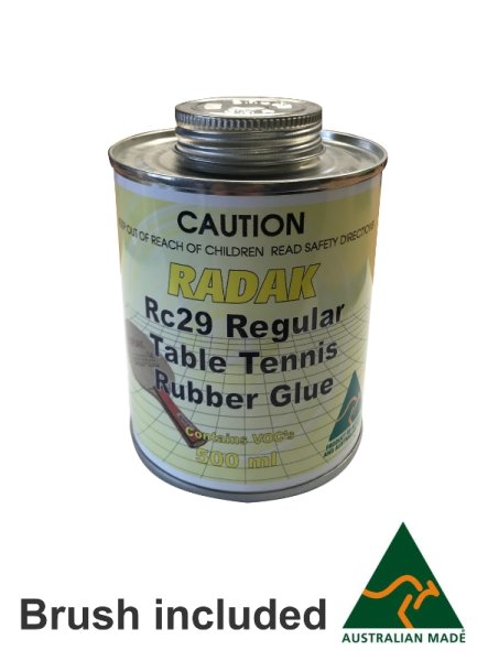 Radak RC29 Regular VOC Based Table Tennis Glue - 500ml inc Brush