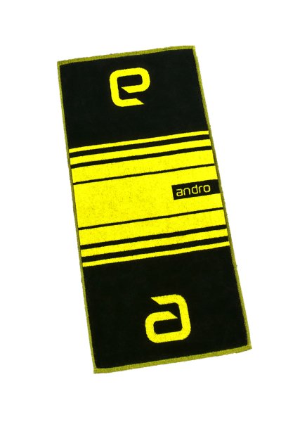 andro Towel Stripe, Blk Yellow 38cm x 85cm