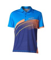 andro Polo Barry Navy/Orange 100% Polyester IndoorDRY