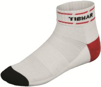 Tibhar Table Tennis Sock Classic, White/Red