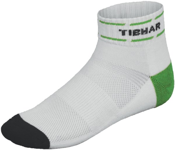 Tibhar Table Tennis Sock Classic, White/Green