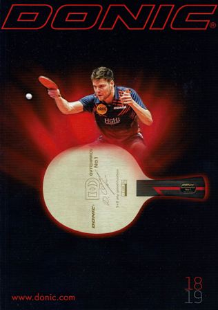 Donic 2018/2019 Catalogue
