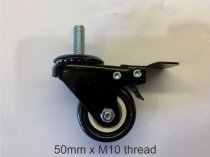 Spare Wheel 50mm Braked - short stub