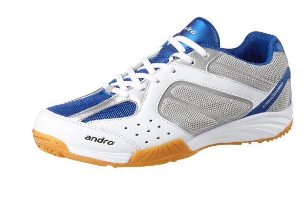 Andro Alpha Step II, Table Tennis Shoes - White/Blue